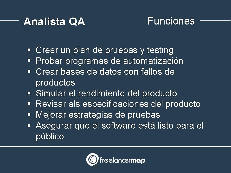 Analista QA funciones y responsabilidades