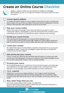 How to Create a Course to Sell Your Knowledge [Guide + Checklist]