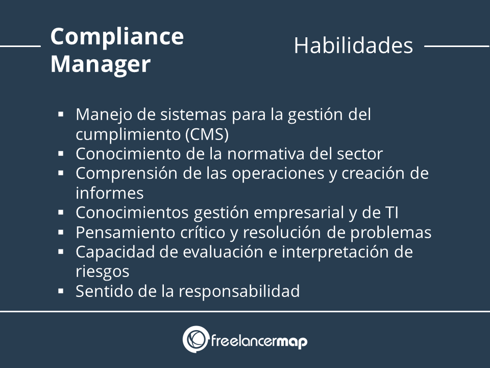 Compliance manager habilidades y conocimientos