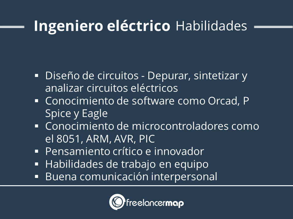 Descripción de habilidades de un ingeniero eléctrico