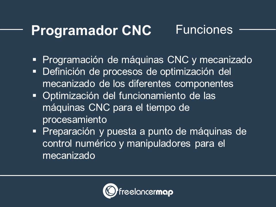 Funciones y responsabilidades del programador CNC