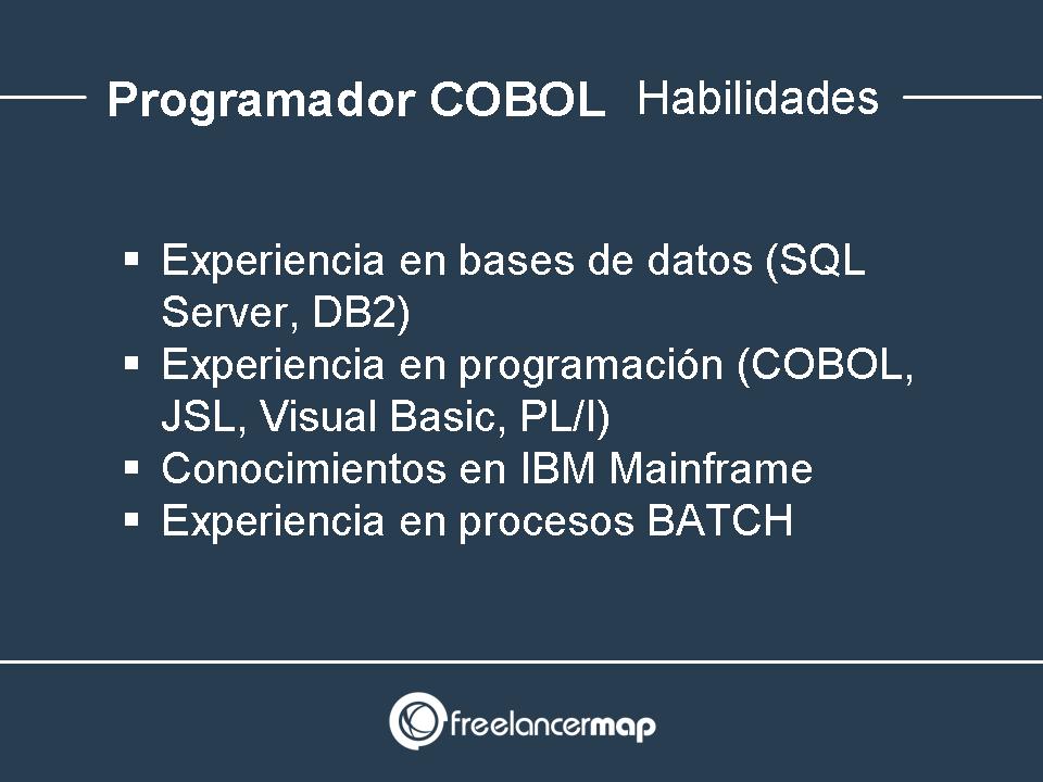 Conocimientos necesarios para programadores COBOL