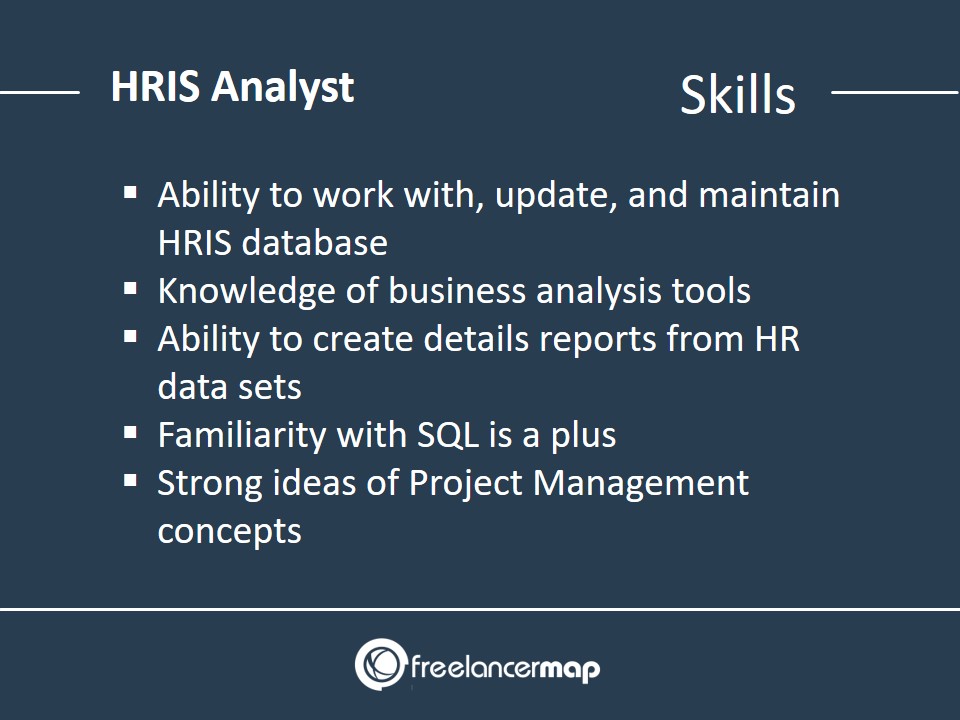 Skills required to become a HRIS analyst