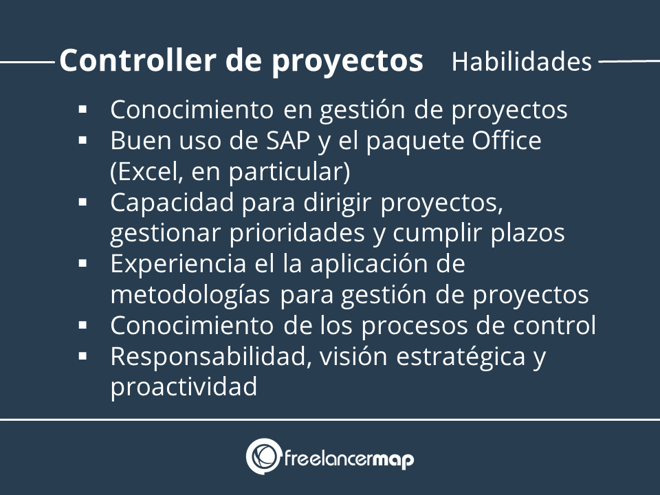 Habilidades y conocimientos del controller de proyectos