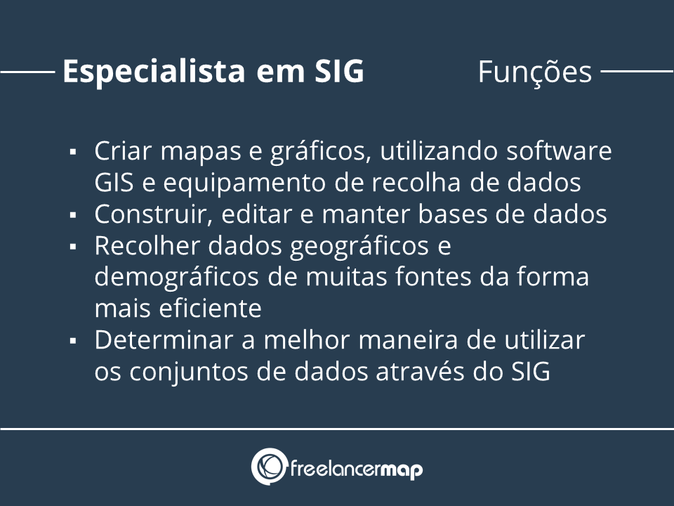 Funções do especialista em SIG