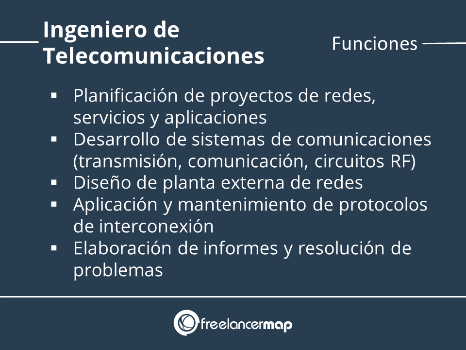 Funciones ingeniero telecomunicaciones