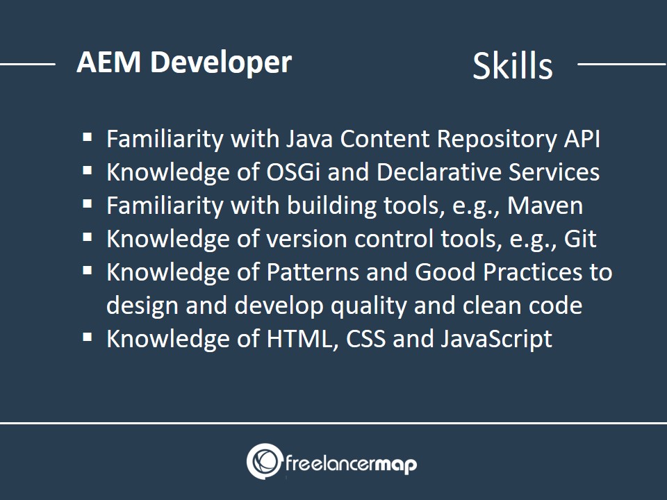 Skills required as AEM developer