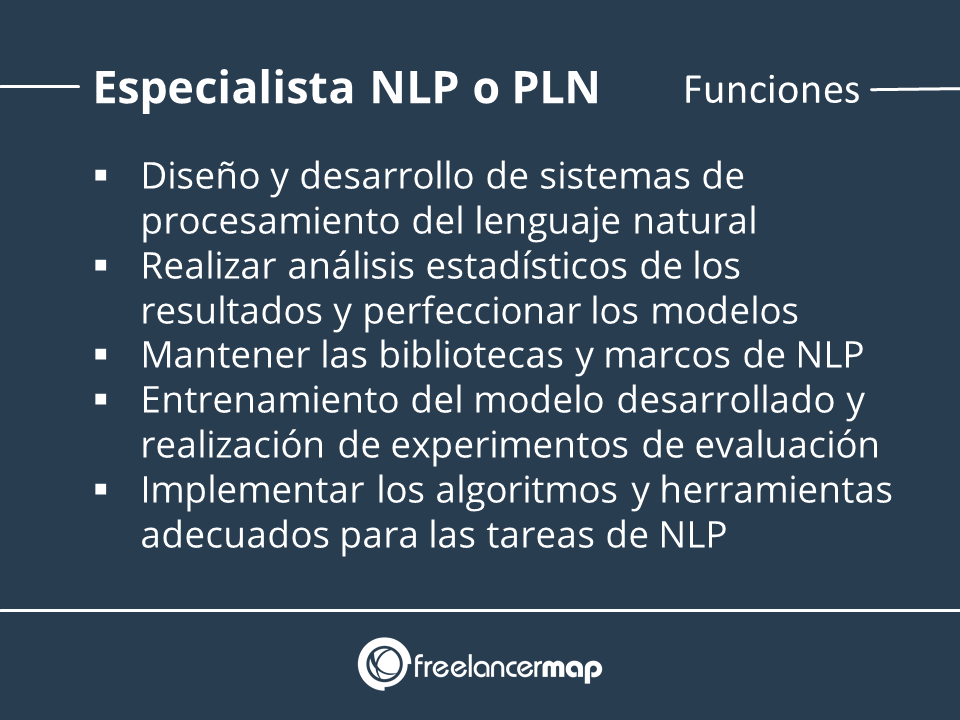 Funciones y tareas del especialista NLP