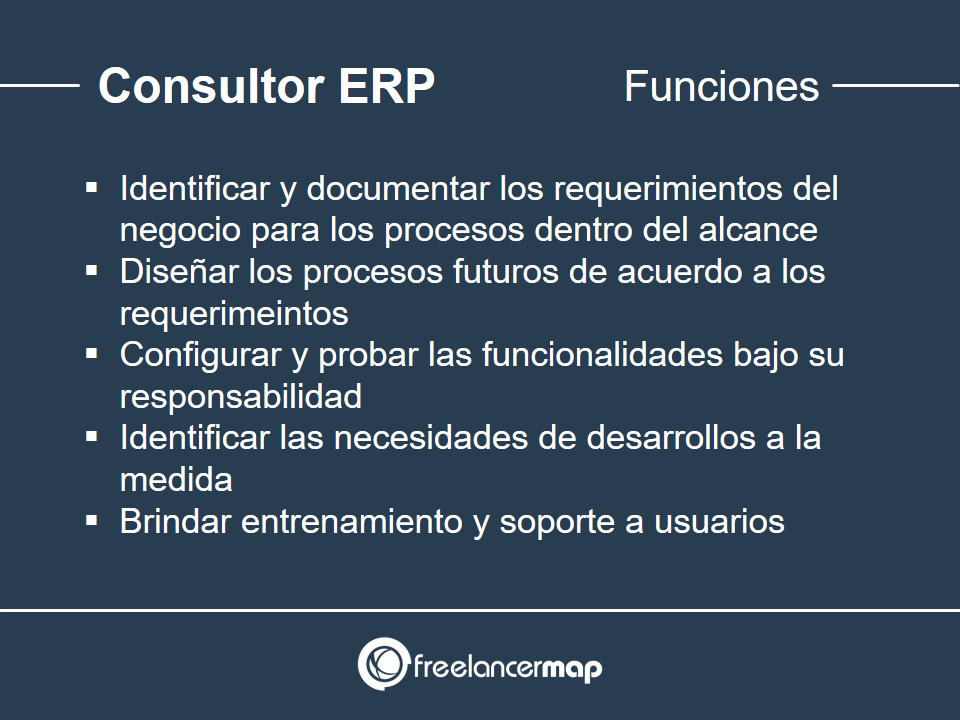 Funciones del consultor ERP