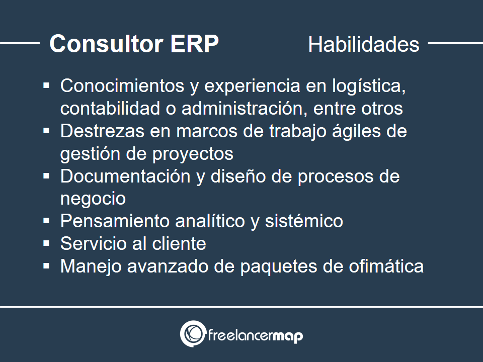 Habilidades y conocimientos del consultor ERP