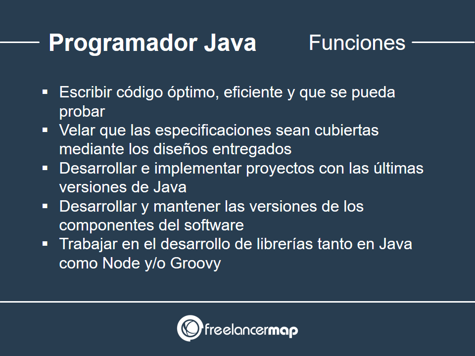 Responsabilidades del programador Java