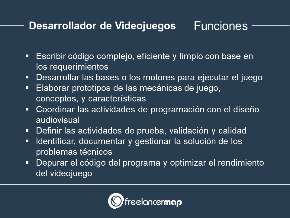 Responsabilidades del desarrollador de videojuegos