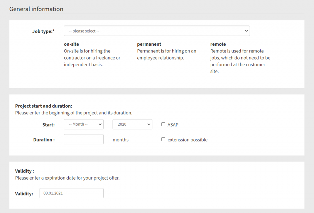 Cómo publicar un proyecto freelance gratuitamente en freelancemap: información general