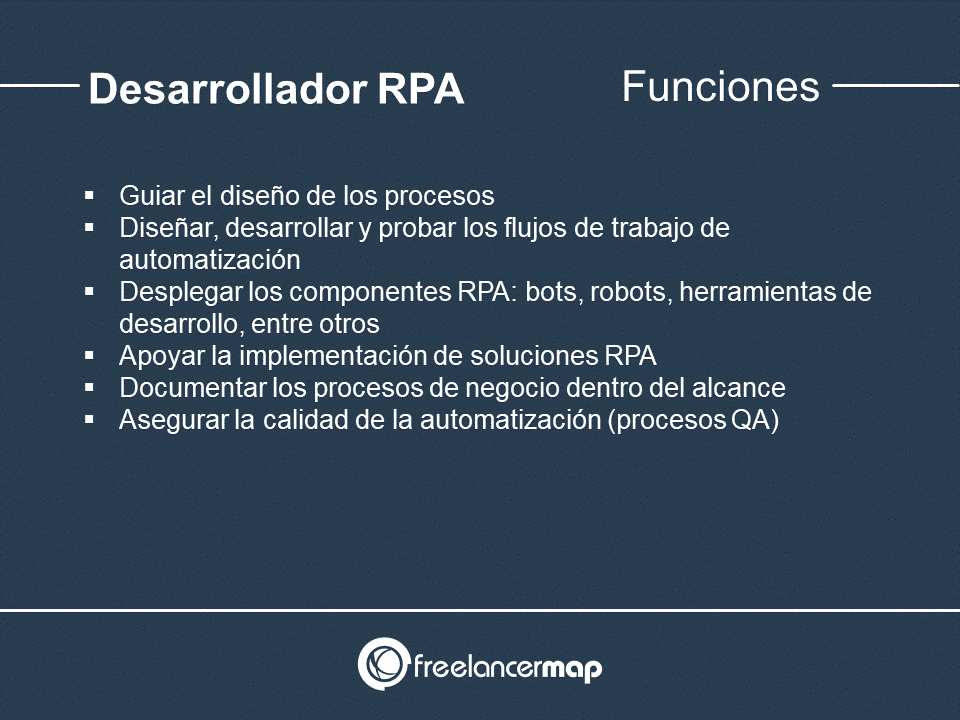 Responsabilidades del programador RPA