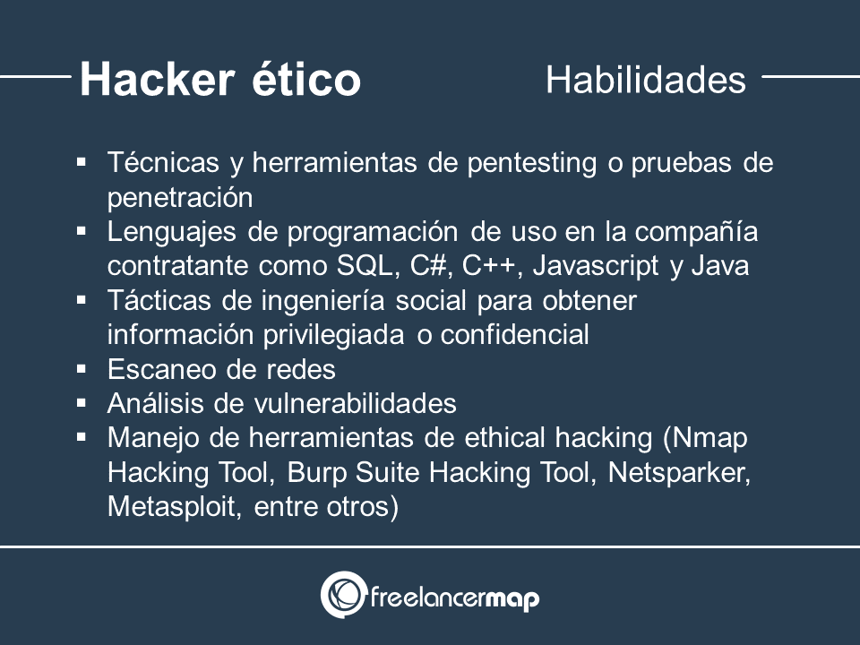 Habilidades y conocimientos del hacking ético