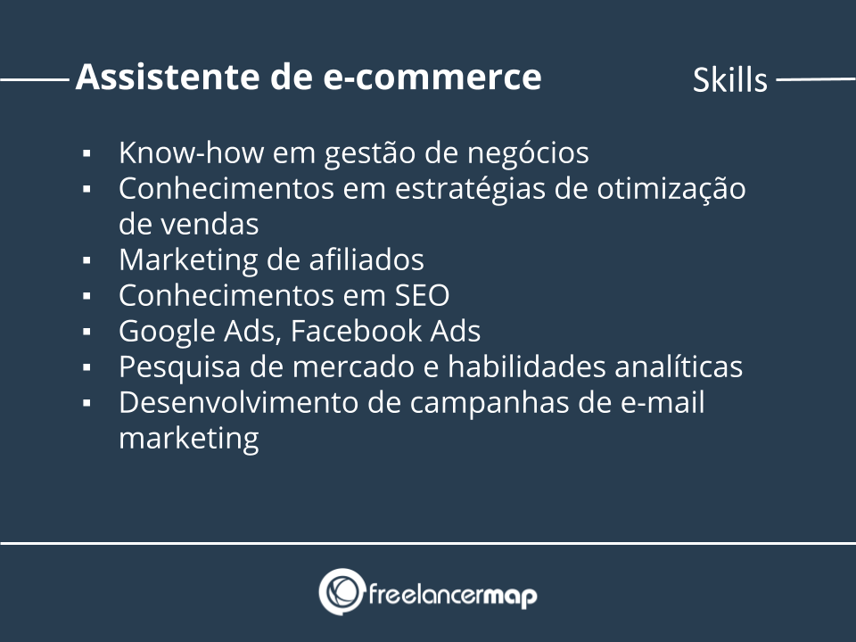 Skills de um assistente de e-commerce.