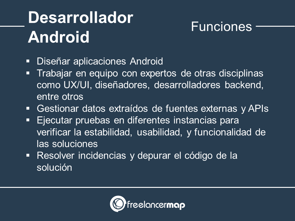 Funciones del programador Android