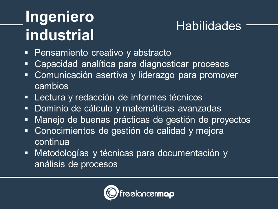 Habilidades y conocimientos del ingeniero industrial