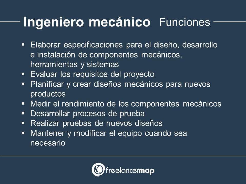 Responsabilidades del ingeniero mecánico