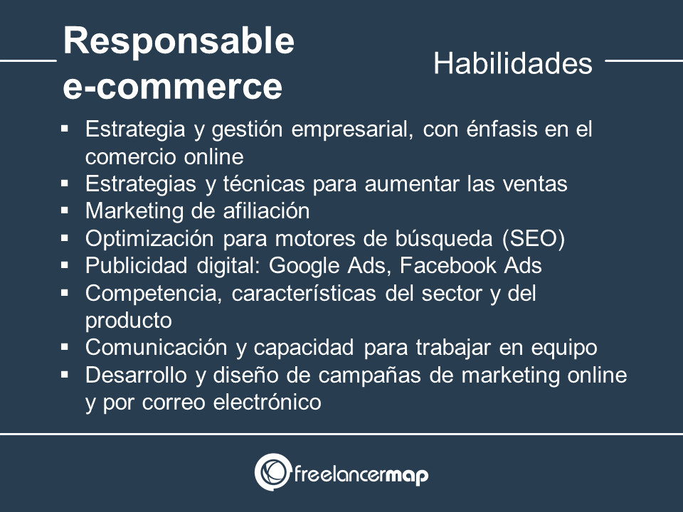 Habilidades y conocimientos del responsable de e-commerce