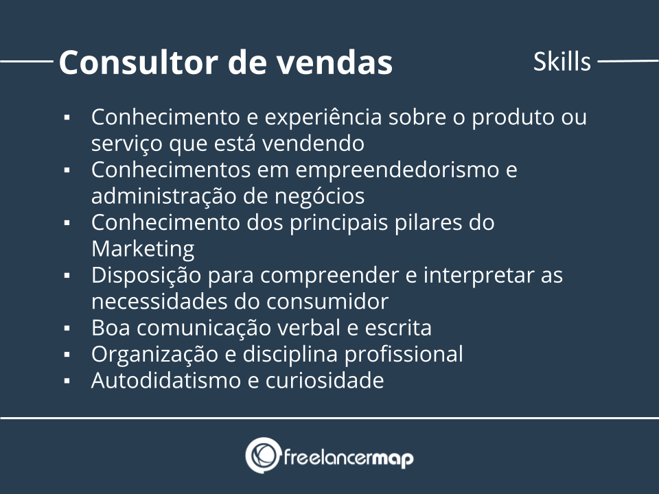 Skills de um consultor de vendas.