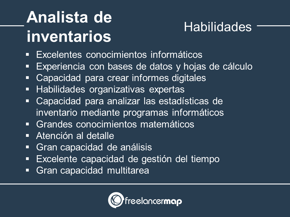 Habilidades y conocimientos del analista de almacén