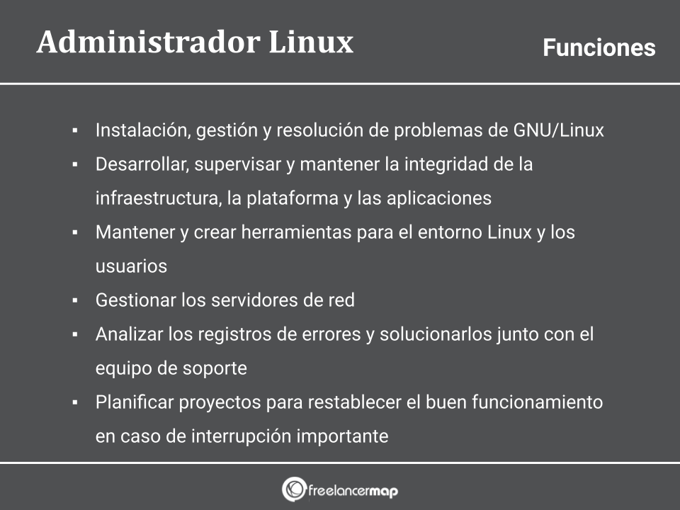 Responsabilidades del administrador Linux