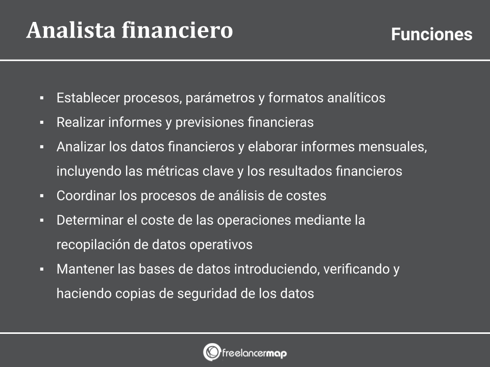 Responsabilidades del analista financiero