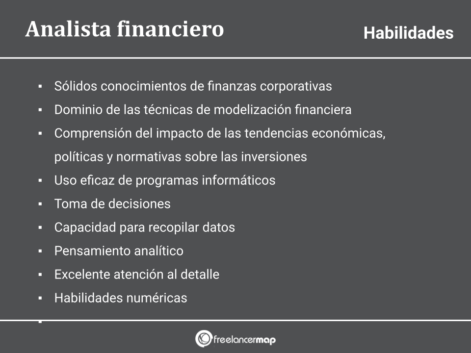 Habilidades y conocimientos del analista financiero