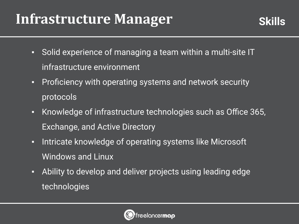 Skills Of An Infrastructure Manager