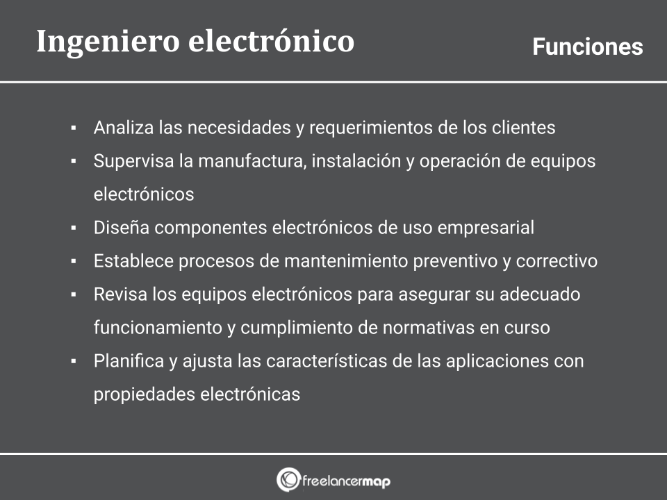 Responsabilidades del ingeniero electrónico
