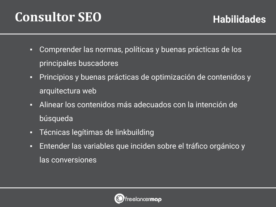 Habilidades y conocimientos del consultor SEO