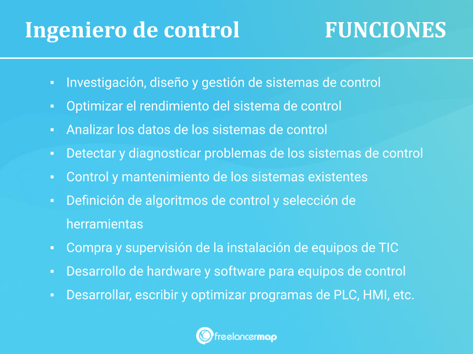 Responsabilidades del ingeniero de sistemas de control