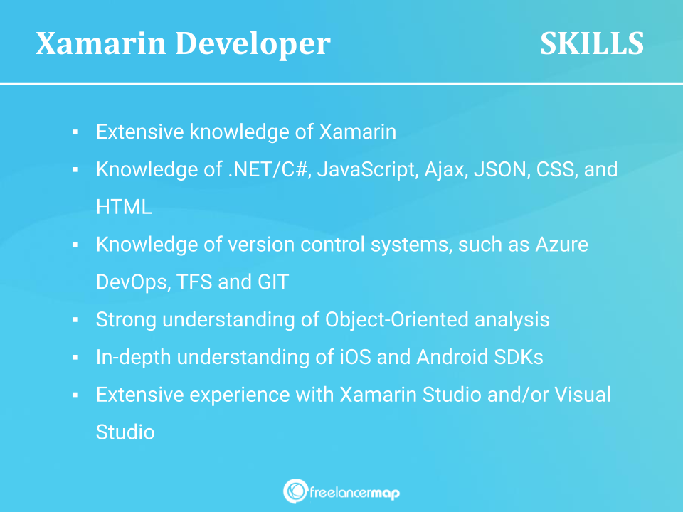 Skills Of A Xamarin Developer