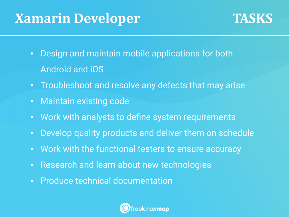 Responsibilities Of A Xamarin Developer