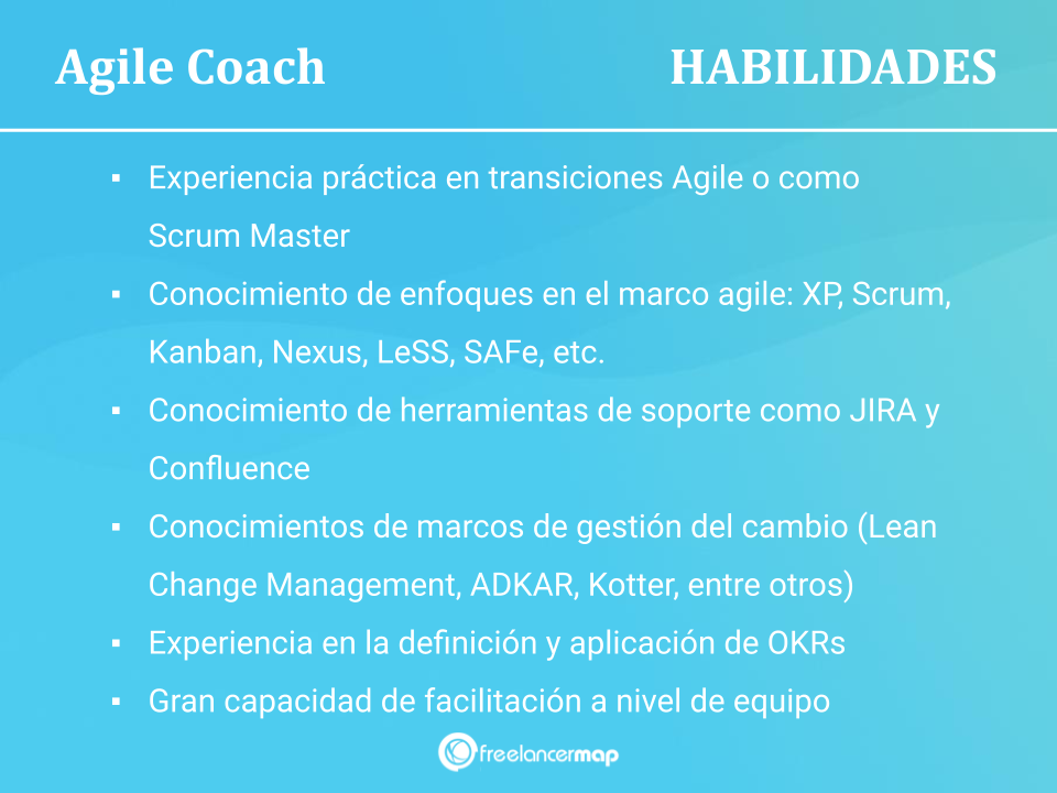 Habilidades y conocimientos del Agile Coach