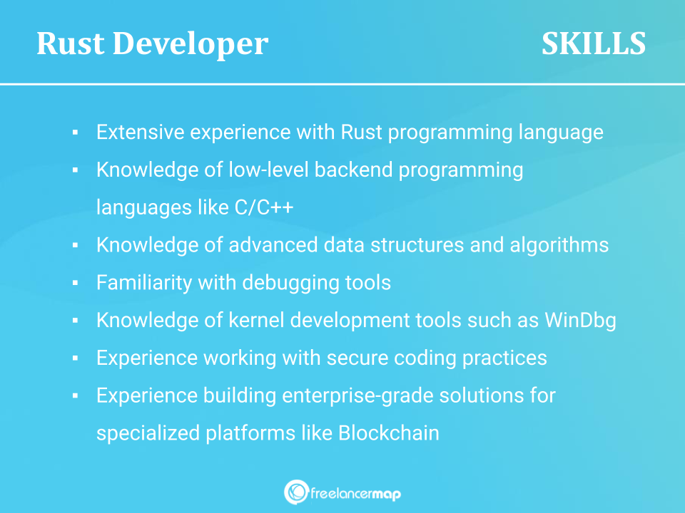 Skills Of A Rust Developer