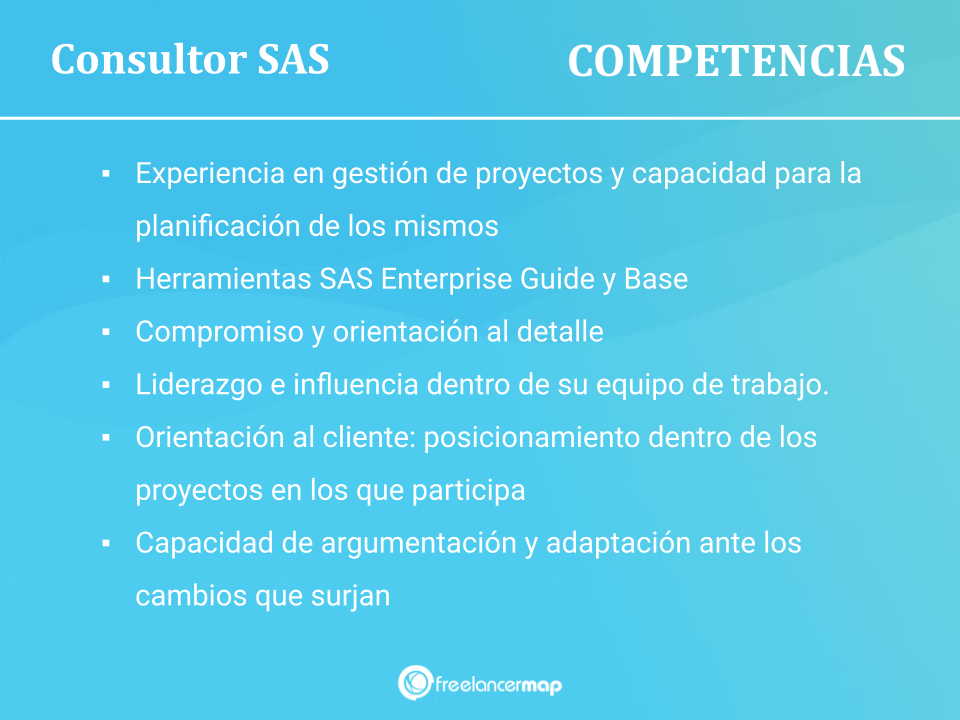 Habilidades de un Consultor experto en Software de Analisis estadístico