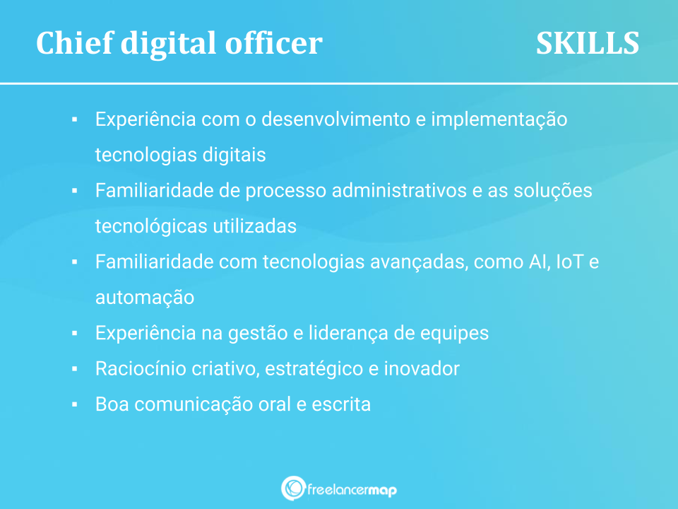 Skills de um Chief Digital Officer. 