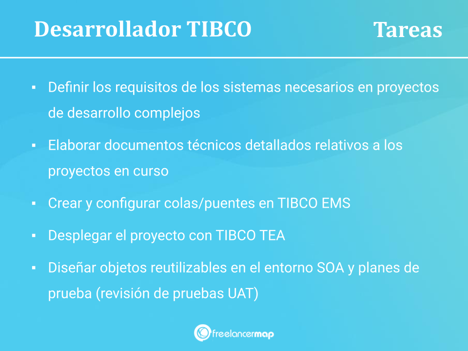 Responsabilidades y tareas diarias de un desarrollador TIBCO