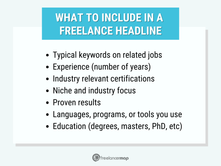 Professional Headline For Freelancers Your Freelance Title + Examples
