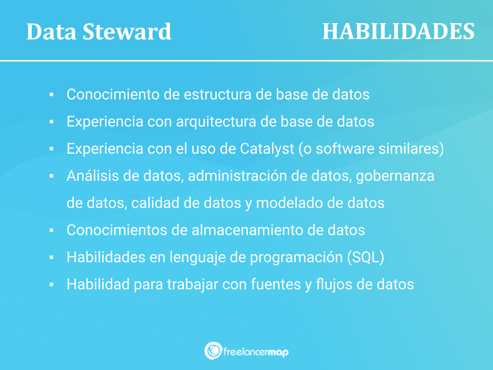 Las habilidades que necesita el data steward