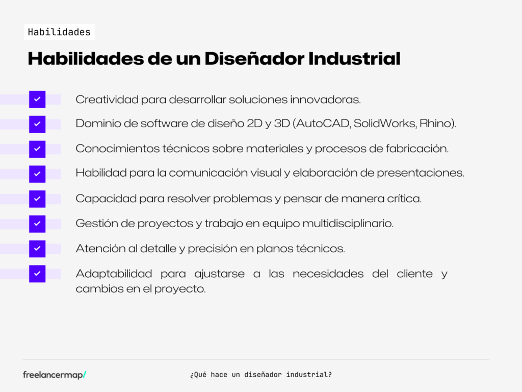 Habilidades, herramientas y competencias de un diseñador industrial