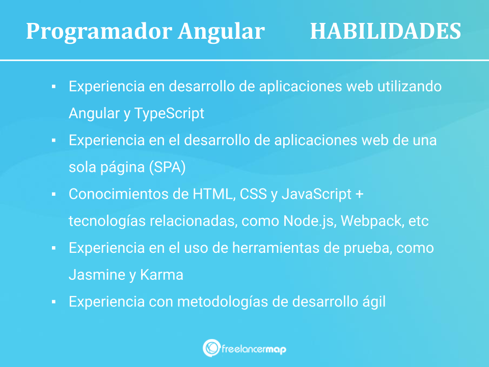 Conocimientos necesarios para ser desarrollador Angular