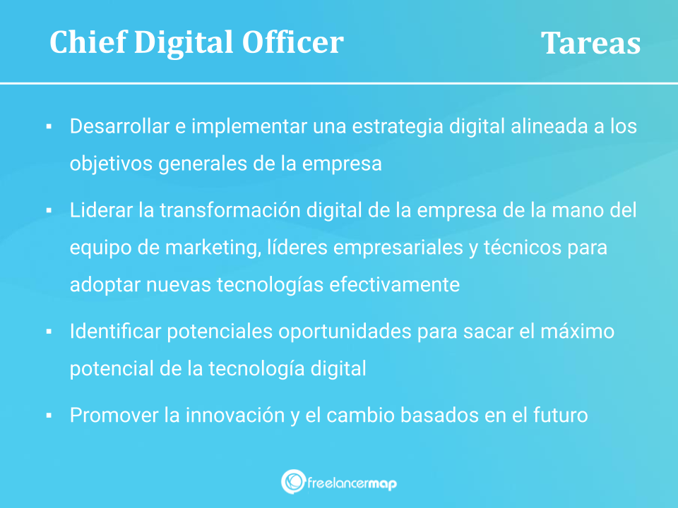 Tareas y responsabilidades de un Chief Digital Officer