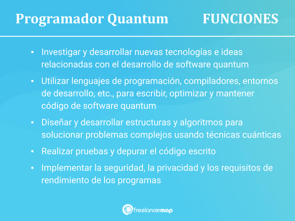 Lista de tareas y responsabilidades del desarrollador Quantum