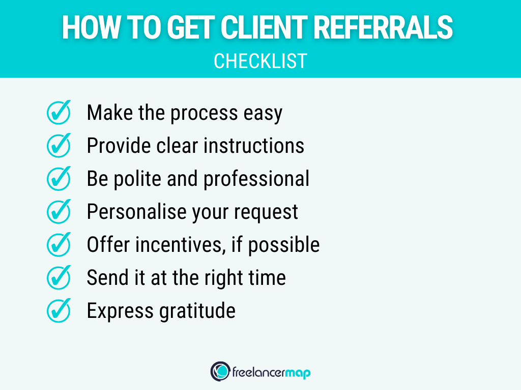 Checklist How To Get Client Referrals