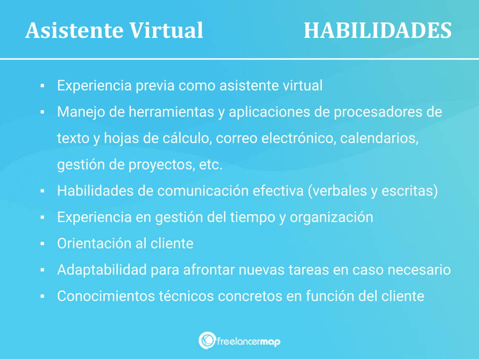 Habilidades y conocimientos necesaris para trabajar como asistente virtual
