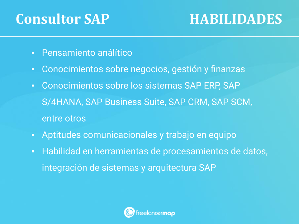 Habilidades de un consultor SAP