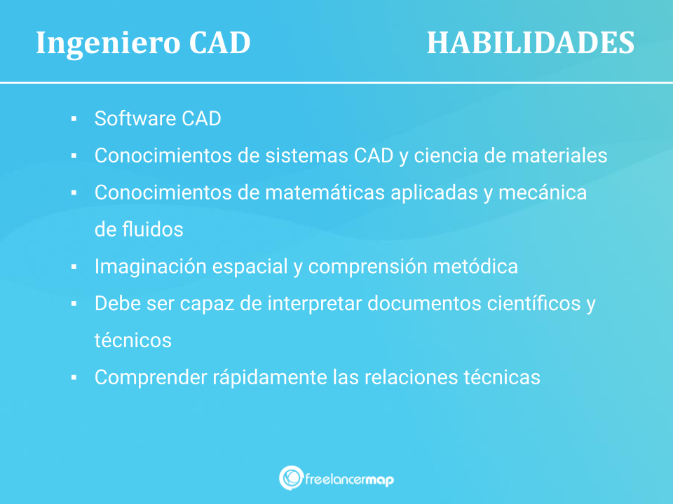 Ingeniero CAD - habilidades